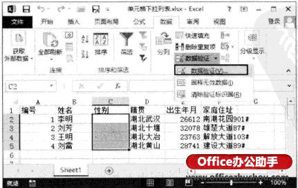 excel單元格下拉選項(xiàng) 為Excel 2013單元格添加下拉列表的方法
