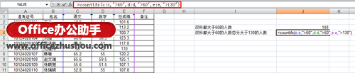 excel單元格條件函數(shù) 使用COUNTIFS函數(shù)統(tǒng)計(jì)符合多個(gè)條件的單元格的方法