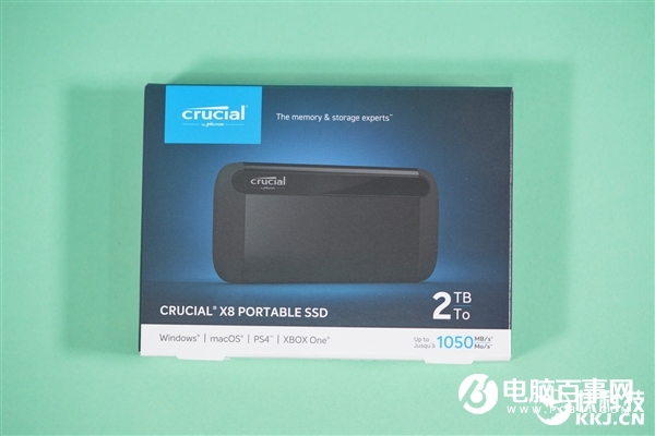速度達1GB/s！英睿達X8移動SSD 2TB圖賞：4寸手機大小