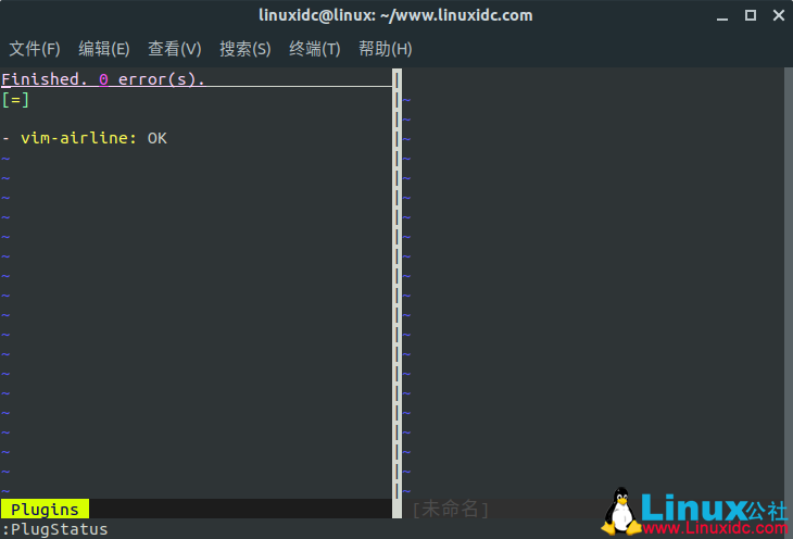 在Linux下安裝使用簡約的Vim插件管理器 vim-plug