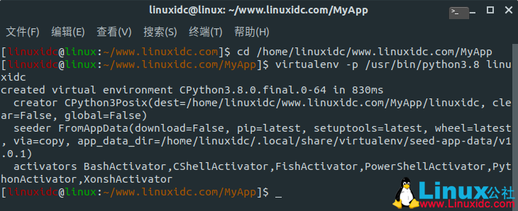 如何在Ubuntu 20.04和18.04上創(chuàng)建Python虛擬環(huán)境