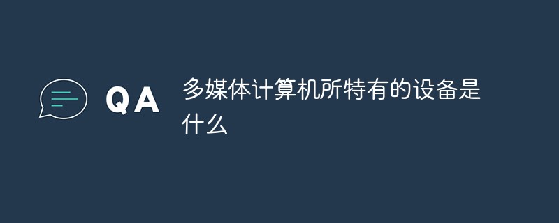 多媒體計算機所特有的設(shè)備是什么
