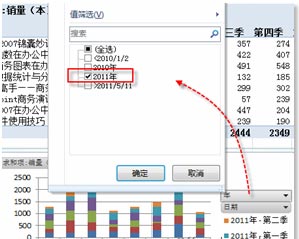 excel數(shù)據(jù)透視功能 使用Excel中“數(shù)據(jù)透視圖”功能顯示可視化圖形的方法