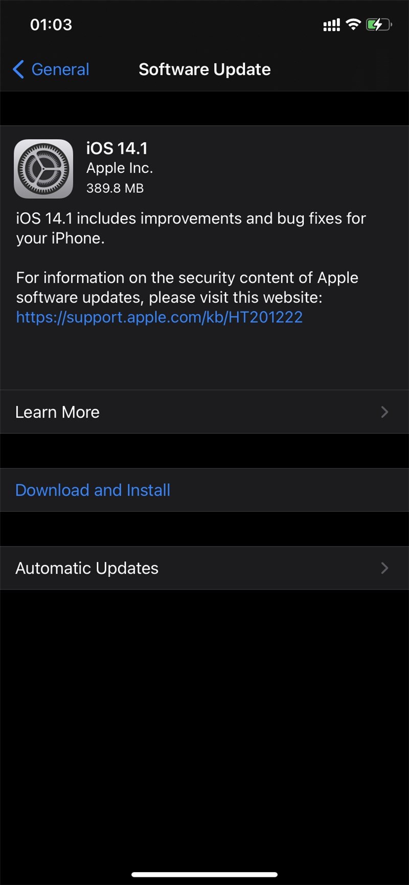 iOS 14.1/iPadOS 14.1正式版發(fā)布