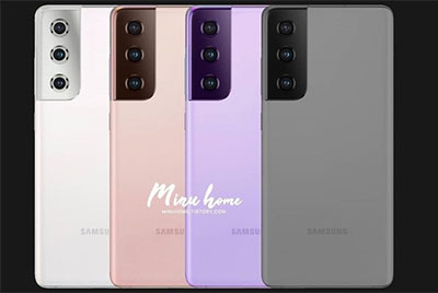 三星 Galaxy S21 最新渲染圖出爐：攝像頭大變，提供多款新配色