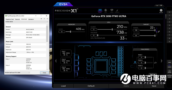 恐怖的500W EVGA RTX 3090解鎖限制：電源別低于850W