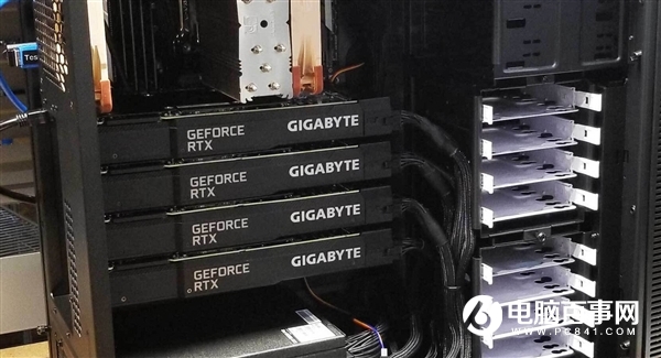 四路RTX 3090上機(jī)測試：一小時(shí)快兩度電、渲染性能線性暴增