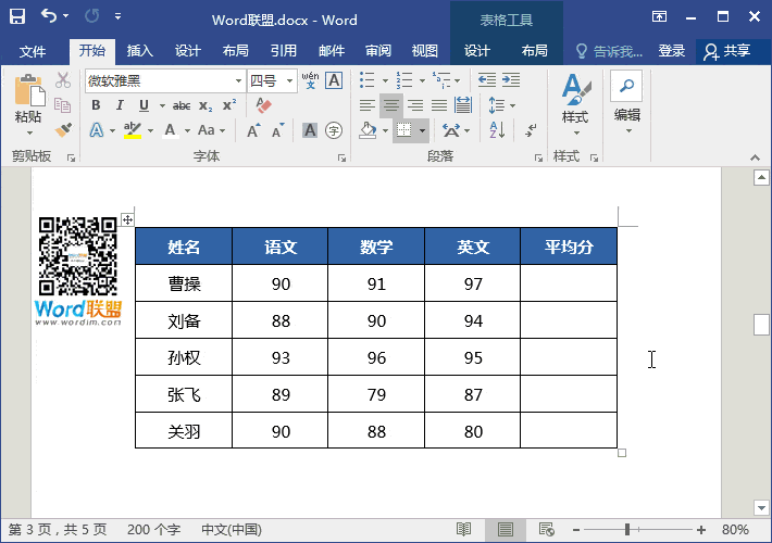 Word表格使用函數(shù)公式 【W(wǎng)ord表格使用函數(shù)公式】加減乘除 求和,求積,求平均值樣樣都行