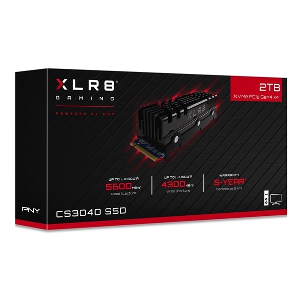 PNY發(fā)布首款PCIe 4.0 SSD：散熱片太夸張了
