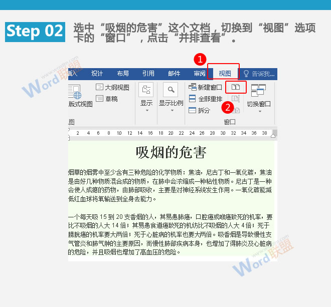 提高工作效率 文檔并排查看：Word提高工作效率(11)