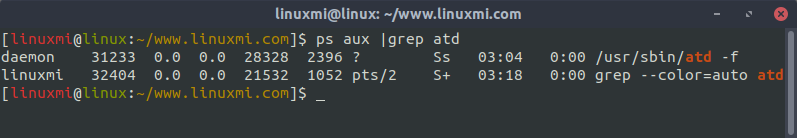 圖解 Linux下at延時(shí)任務(wù)和crontab定時(shí)任務(wù)命令