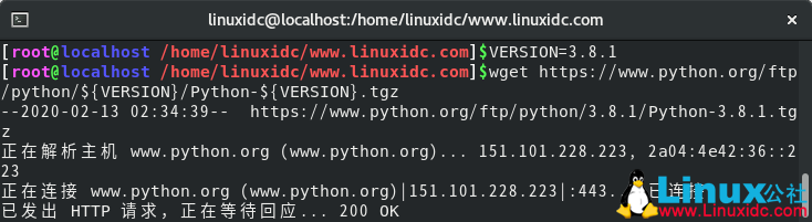 如何在CentOS 8上編譯安裝Python 3.8.1