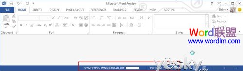小程序預(yù)覽PDF Word2013客戶預(yù)覽版 閱讀、修改PDF文件更方便