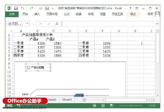 excel表格選項按鈕 在Excel表格中使用“選項按鈕”控件控制圖表顯示的方法