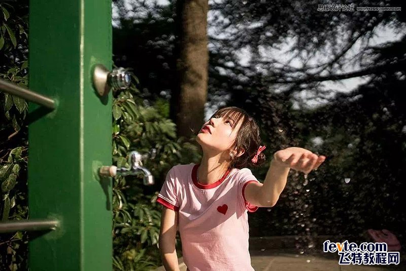 PS調(diào)出外景人像照片甜美的小清新效果