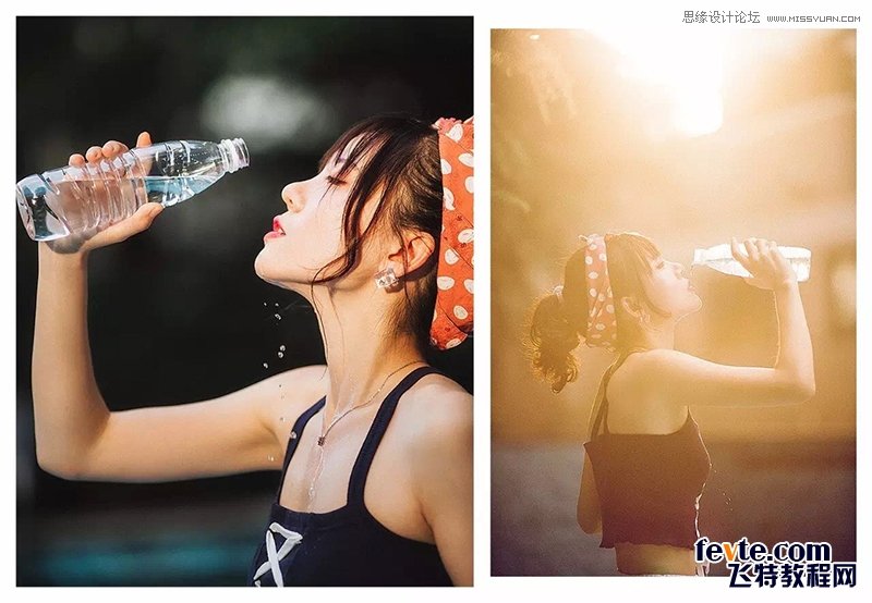 PS調(diào)出外景人像照片甜美的小清新效果