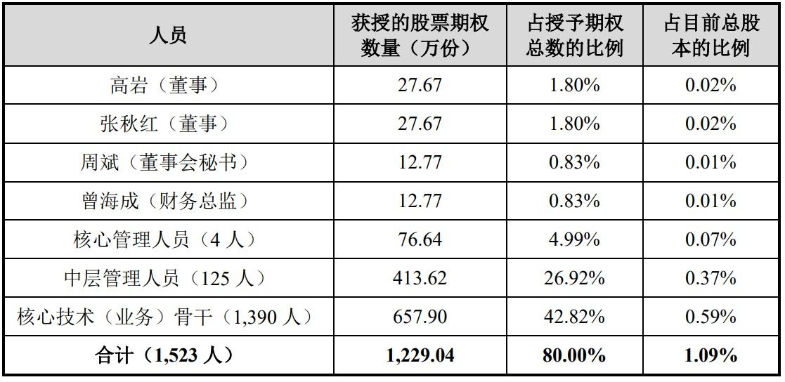手機(jī) ODM 廠商聞泰科技完成股票激勵(lì)授予:向 1523 名員工授予 1229.04 萬股