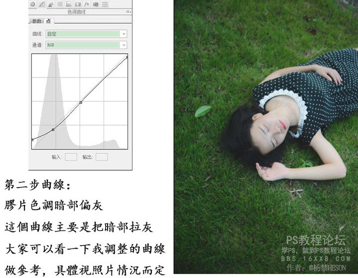 PS調(diào)出外景人像唯美的暗夜藝術效果
