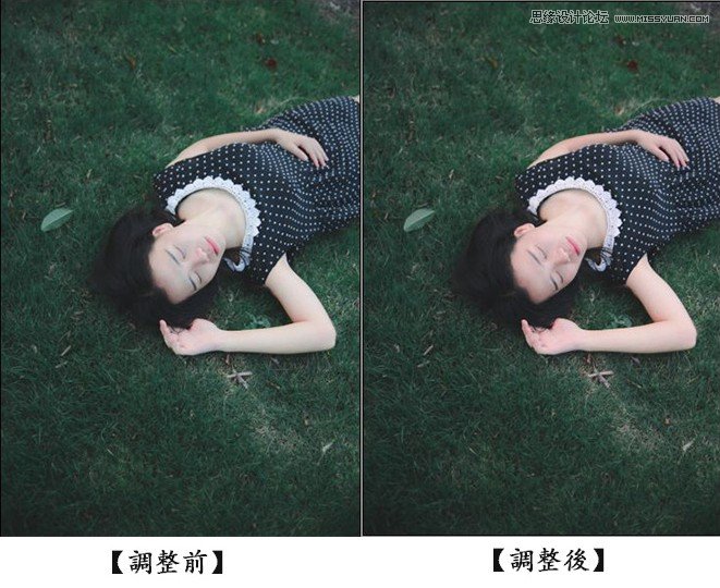 PS調(diào)出外景人像唯美的暗夜藝術效果