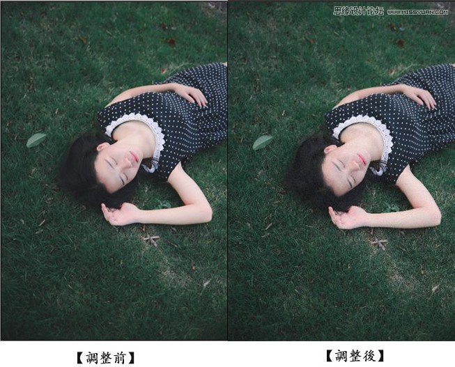 PS調(diào)出外景人像唯美的暗夜藝術效果