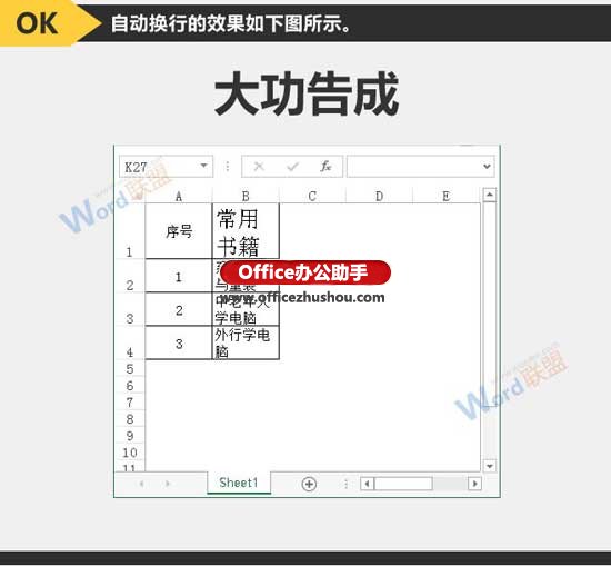 excel單元格自動換行 Excel單元格中數(shù)據(jù)自動換行的兩種方法
