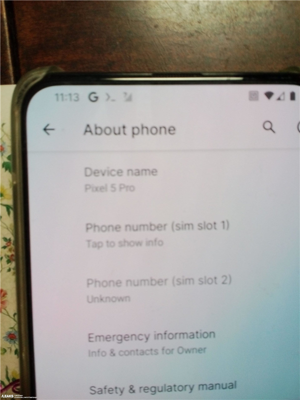 谷歌Pixel 5 Pro首曝:驍龍865+屏下攝像頭