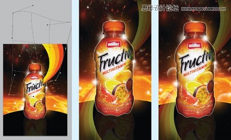 ps制作絢麗大氣的水果飲料海報(bào)