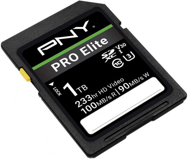 PNY推出1TB容量的PRO Elite系列SDXC存儲(chǔ)卡 售209.99美元