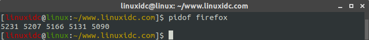 Linux常用命令 pidof 使用簡述
