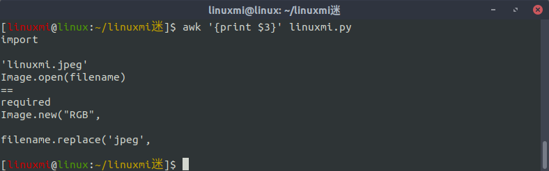 Linux常用命令 awk 入門基礎(chǔ)教程