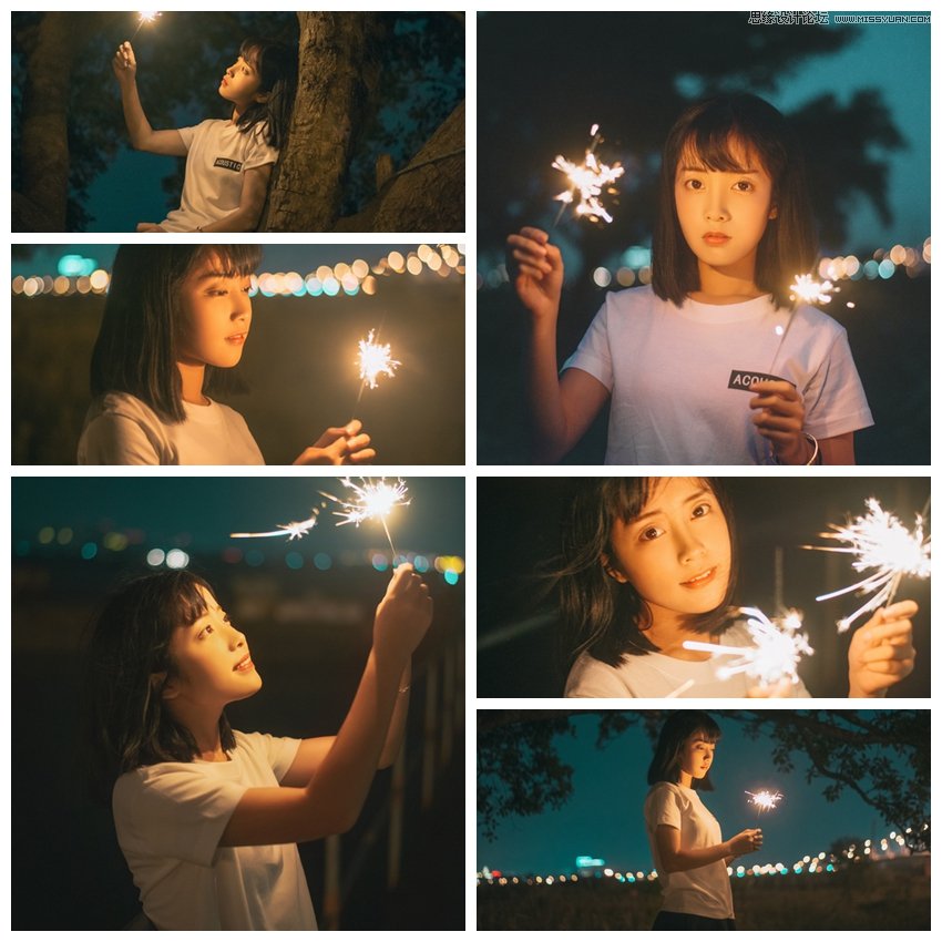 ps調(diào)出夜景曝光不足人像唯美效果
