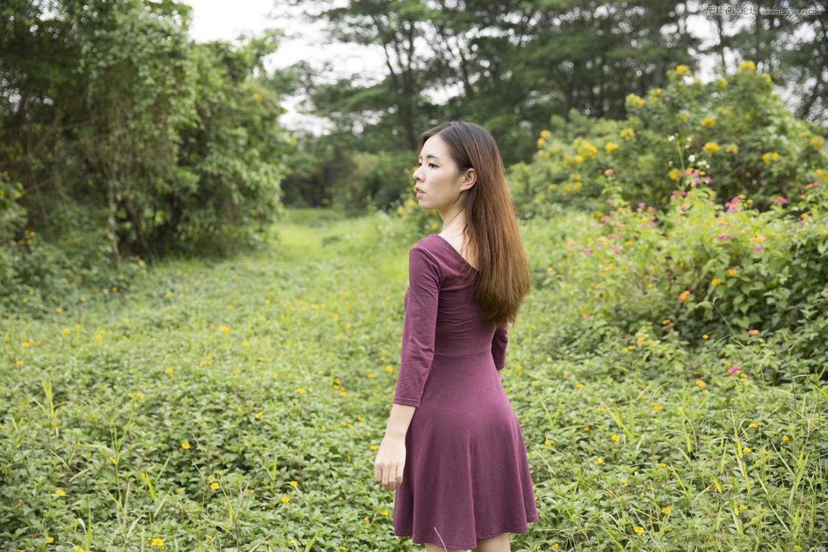 PS調(diào)出外景人像照片夕陽美景效果