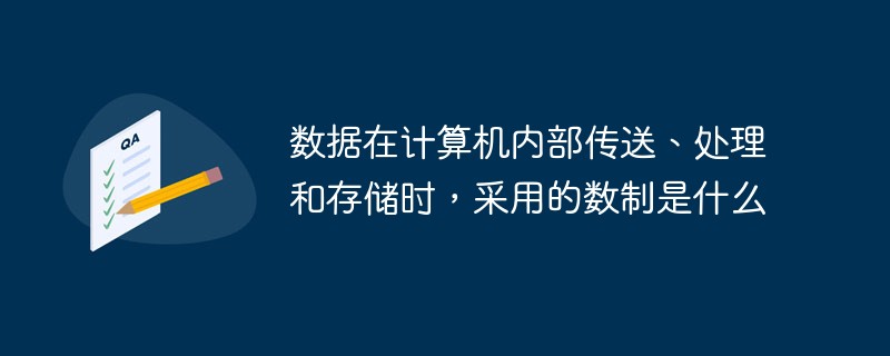 數(shù)據(jù)在計算機(jī)內(nèi)部傳送、處理和存儲時，采用的數(shù)制是什么