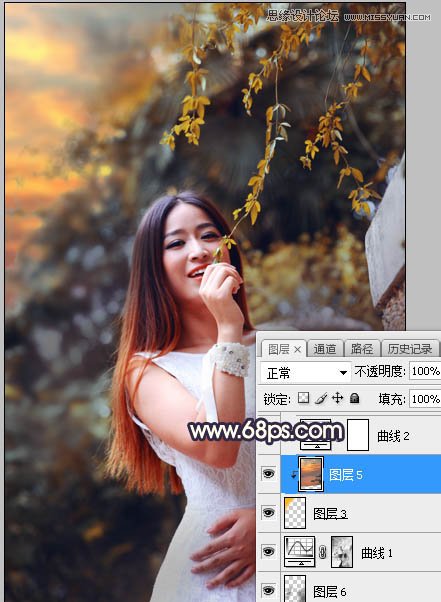 PS給外景人像照片添加陽(yáng)光裝飾效果