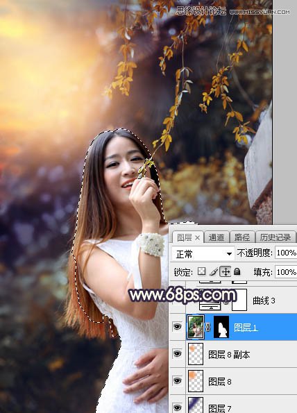 PS給外景人像照片添加陽(yáng)光裝飾效果
