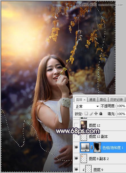 PS給外景人像照片添加陽(yáng)光裝飾效果