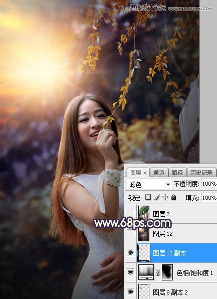 PS給外景人像照片添加陽(yáng)光裝飾效果