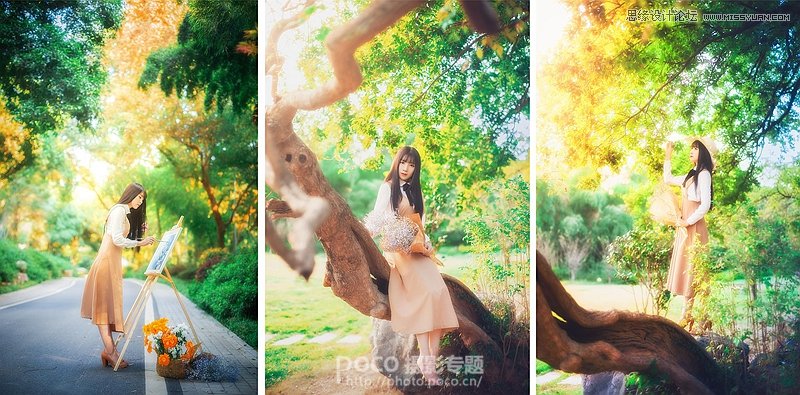 PS調(diào)出外景人像照片唯美夢幻效果