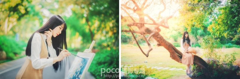 PS調(diào)出外景人像照片唯美夢幻效果