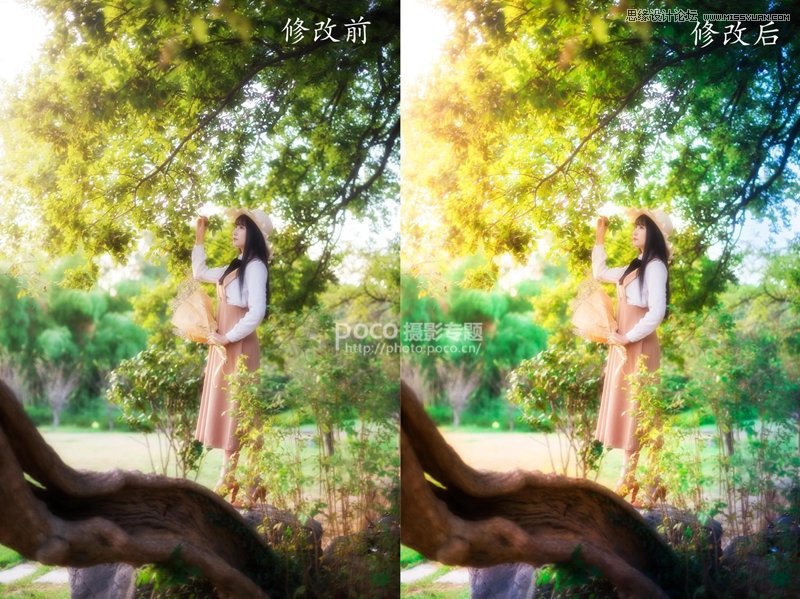 PS調(diào)出外景人像照片唯美夢幻效果