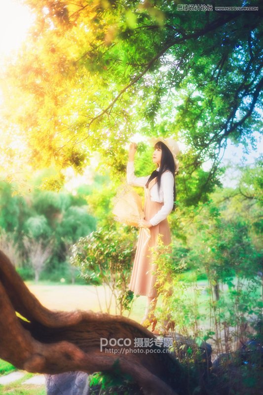 PS調(diào)出外景人像照片唯美夢幻效果