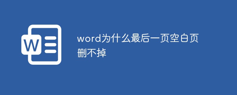 word為什么最后一頁空白頁刪不掉