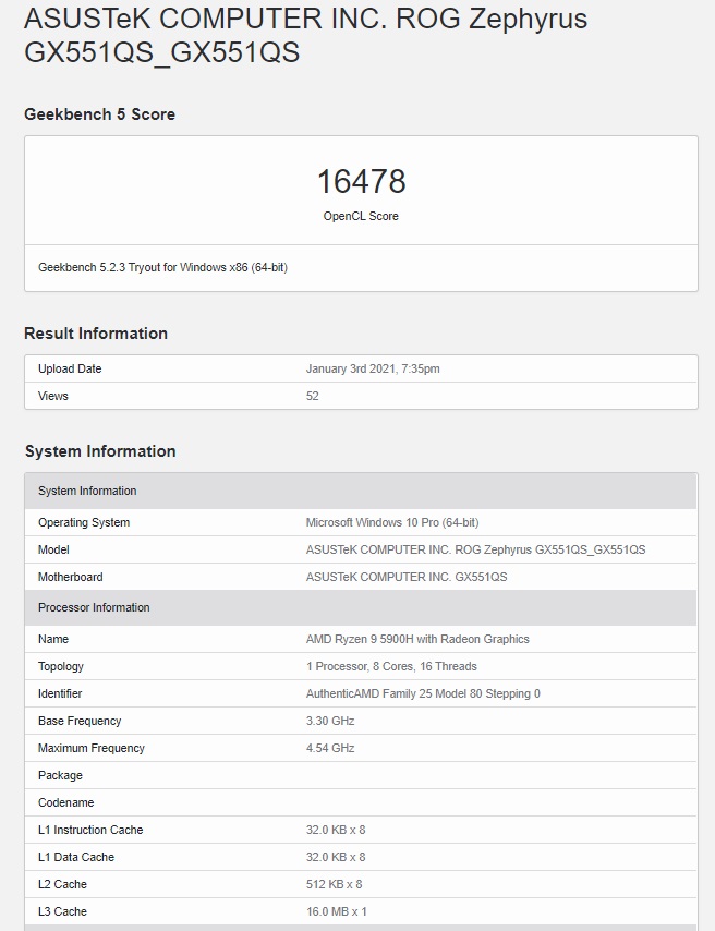 AMD R9 5900H 核顯曝光：Vege 8，頻率高達(dá) 2.1GHz