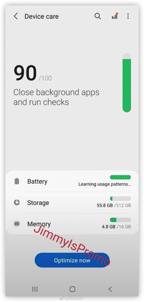 三星Galaxy S21 Ultra系統(tǒng)界面曝光！確認最高配備16GB內(nèi)存