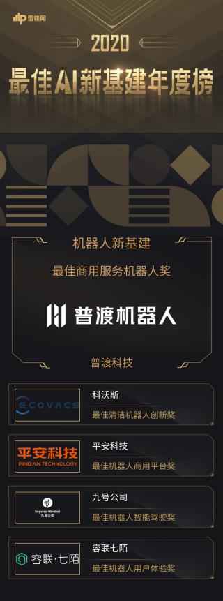 普渡機(jī)器人獲最佳商用服務(wù)機(jī)器人獎