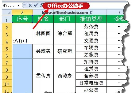 excel合并單元格序號(hào) Excel中合并單元格中快速添加序號(hào)的方法