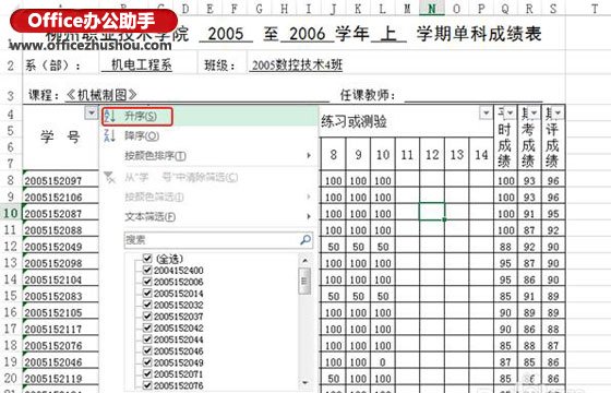 excel中排列名次 使用Excel中Rank函數(shù)對學(xué)生成績名次進(jìn)行排列
