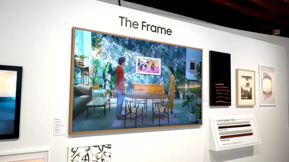 三星發(fā)布 2021 款 The Frame 畫框電視： 24.9 毫米厚度，可偽裝成墻面藝術(shù)品