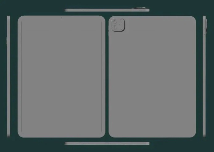 蘋果新款 iPad Pro 11 英寸 CAD 設(shè)計(jì)圖片曝光：厚度不變，長度和寬度稍微減少