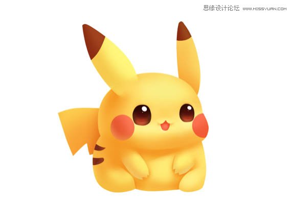 用PS繪制3D立體風(fēng)格的皮卡丘圖標(biāo)